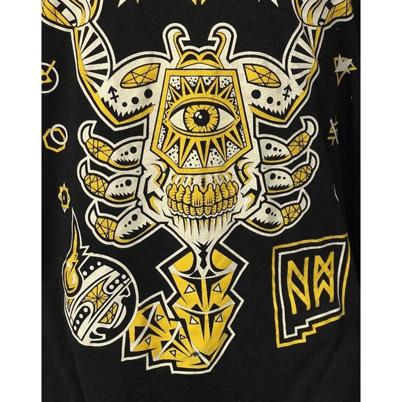 Scorpion Eye T-shirt 2XL Black Yellow Southwest New Mexico Metal the Brand - Picture 2 of 11